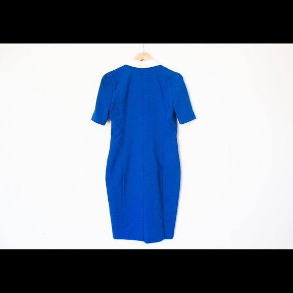 Zarr Collection | Vintage 80’s/90’s Blue & White Short Sleeve Dress | Size 8 - Picture 10 of 12